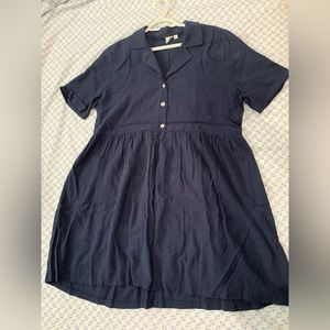 Navy babydoll dress